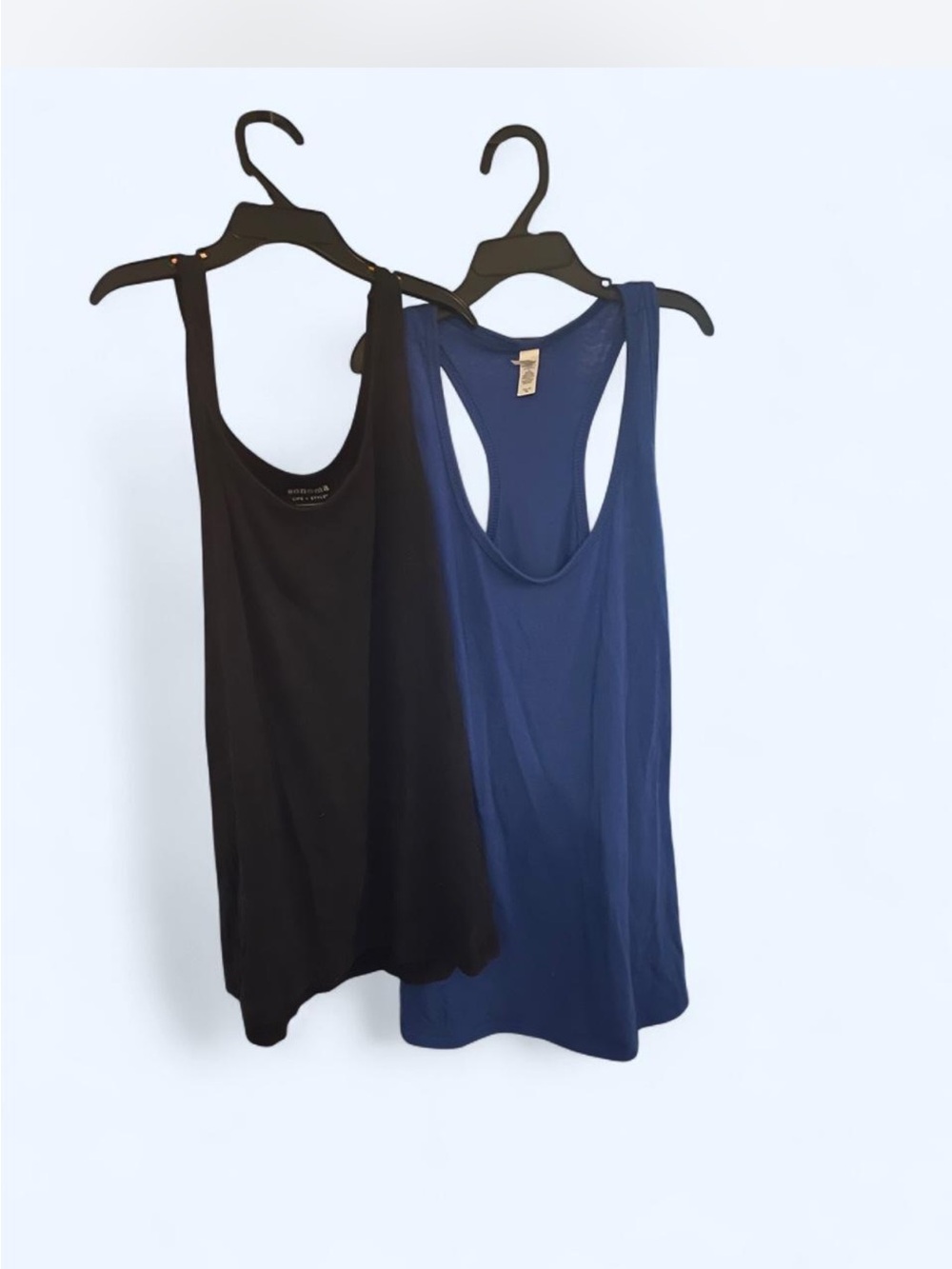 Women's Racerback Tank Top - Black and Navy